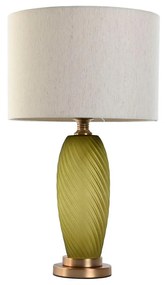 Lampada da tavolo Home ESPRIT Verde Beige Dorato Cristallo 50 W 220 V 36 x 36 x 61 cm