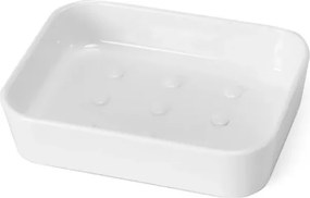 Porta sapone bagno bianco in plastica Star