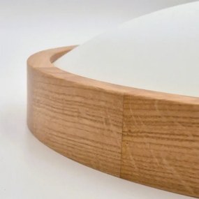 Brilagi-LED RGBW Plafoniera dimmerabile CARVALHO SLIM 2xE27/15W/230V Wi-Fi rovere Ø 37 cm