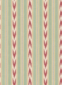 Mulberry Home Carta da parati Newport Stripe - Red/ Green