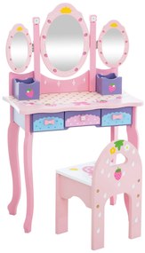 Tavolo Da Trucco Per Bambini Emilia: Il Regalo Perfetto Per La Tua Principessa! / Pink