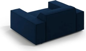 Poltrona in blu scuro con rivestimento in velluto Jodie – Micadoni Home