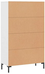 Credenza Bianca 69,5x31x115 cm in Legno Multistrato