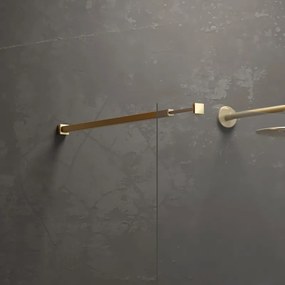 Parete doccia walk-in 150cm staffe dorate KW3000R - KAMALU