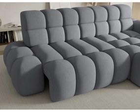 Divano angolare grigio allungabile (con penisola a destra/con chaise lounge) Ceedro – ELTAP