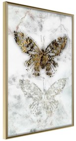 Poster  Butterfly Fossils  Cornice Quadri Cornice d'oro, Larghezza x Altezza Home decor 40x60