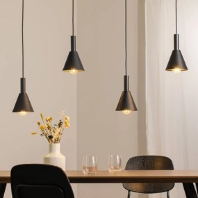Lampada a sospensione Norte Argon, dimmerabile, Nero, Soggiorno / Sala da pranzo, Metallo, Moderno, Lampada a sospensione