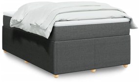 Giroletto A Molle Con Materasso Grigio Scuro 120x190cm Tessuto /