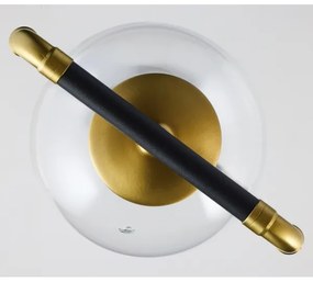 Jupiter 2023 - Lampadario a sospensione con filo ZAFRA 1xG9/10W/230V nero/oro/limpido