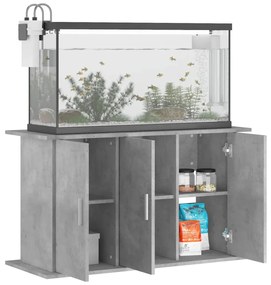 Supporto acquario 101x41x58 cm legno multistrato grigio cemento