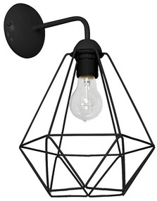 Applique BASKET 1xE27/60W/230V nero