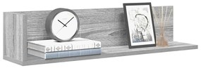 Mensole A Parete 2pz Grigio Sonoma 75x16,5x16,5cm İn Truciolato /