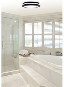 Top Light - Plafoniera LED da bagno COMET LED/40W/230V IP54 nera Ø 40 cm