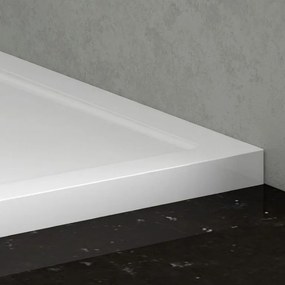 Piatto doccia 140x70 poliacril colore bianco - KAMALU