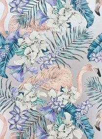 Matthew Williamson Carta da parati Club - Metallic Lavender/ Ivory/ Electric Blue