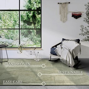 Tappeto verde in lana tessuto a mano 160x230 cm Ursule - Villeroy&amp;Boch