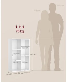 Libreria DOVARO bianca