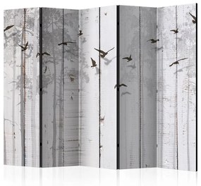 Paravento  Birds on Boards II [Room Dividers]  Colore ---, Dimensioni e Misure 225x172