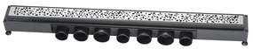 Kit di installazione per doccia italiana con griglia WIRQUIN CANALINA EXPRESS'EAU in inox Ø foro 90 mm portata 60 l/min
