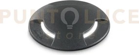 Way round segnapassi ip67 1 luce attacco gx53 nero 12cm triplo fasc...