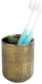 WENKO 24400100 - Bicchiere portaspazzolini RIVARA 7,5x9,5 cm oro