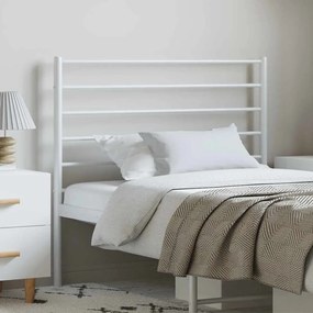 Testiera İn Metallo Bianco 100 Cm /