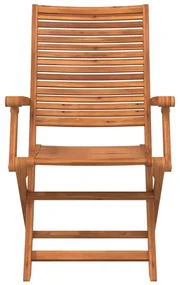 Sedie giardino pieghevoli 4 pz 57x66x95cm legno massello acacia
