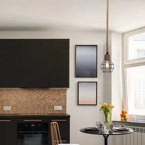 Lampadario a sospensione con filo 1xE27/60W/230V diametro 15 cm