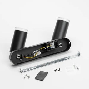 Brilagi - Luce Spot da bagno SELE 2xGU10/30W/230V IP44 nero