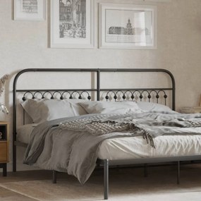 Testiera İn Metallo Nero 180 Cm /