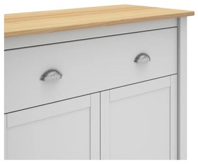 Cassettiera alta in pino bianco/naturale 90x110 cm Misti - Marckeric