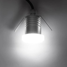 Faretto LED 1W IP65 Tondo Luce Diffusa - Professional Colore Bianco Naturale 4.000K