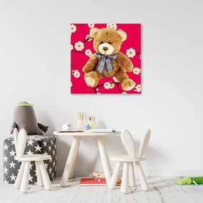 Quadro su tela, orsacchiotto di peluche  Dimensioni Tappeti 60x60