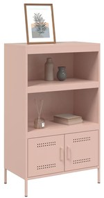 Credenza rosa 68x39x113 cm in acciaio