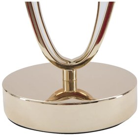 Lampada da tavolo bianca con design dorato Flush - Mauro Ferretti