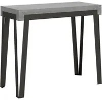 Consolle Allungabile 90-196x40x78 cm in Nobilitato Grigio