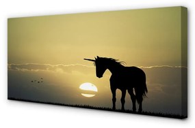 Quadro su tela Sunness Field Unicorn 100x50 cm