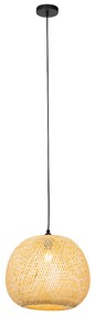 Lampada a sospensione orientale per esterni in bambù IP44 - Rafael