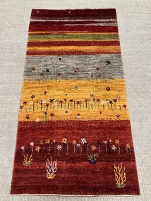 Loribaft Tappeto persiano 70 x 140 Rosso (Iran) Annodato A Mano