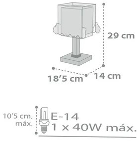Dalber D-63531 - Lampada per bambini TRAIN 1xE14/40W/230V