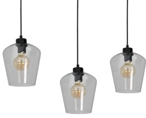 Lampadario su filo SANTIAGO 3xE27/60W/230V limpido