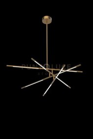 Tubular lampadario tubolare 8lt oro, led 400w, 3200lm, 3000k, diam...