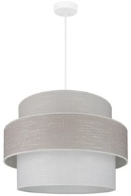 Brilagi - Lampadario a sospensione con filo DOVER SPACE 1xE27/15W/230V diametro 50 cm grigio/color crema