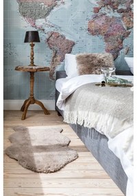 Ecopelliccia beige Montone, 80 x 150 cm - Tiseco Home Studio
