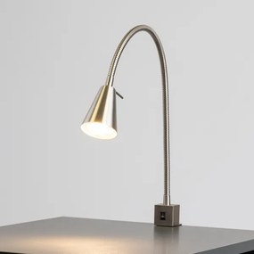 Lampada LED con clip 1xGU10/4,7W/230V cromo satinato