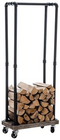 Porta Legna Forks - Design Industriale Elegante / Schwarz