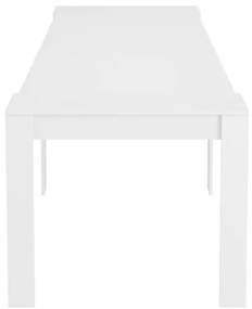 Tavolo consolle allungabile da pranzo in legno bianco per cucina design moderno