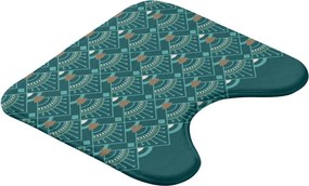 Tappetino per il bagno color petrolio per WC 45x45 cm Imperia – douceur d'intérieur