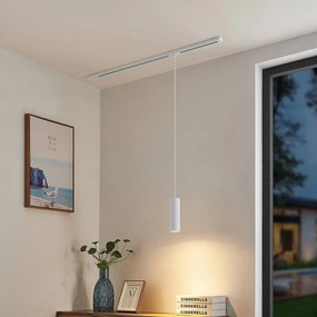 Lindby lampada a sospensione Linaro, 20 cm, bianco, monofase, GU10