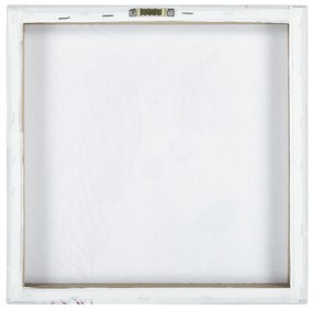 Set di 3 stampe su tela grigio e rosa 30 x 30 cm TIMIA Beliani
